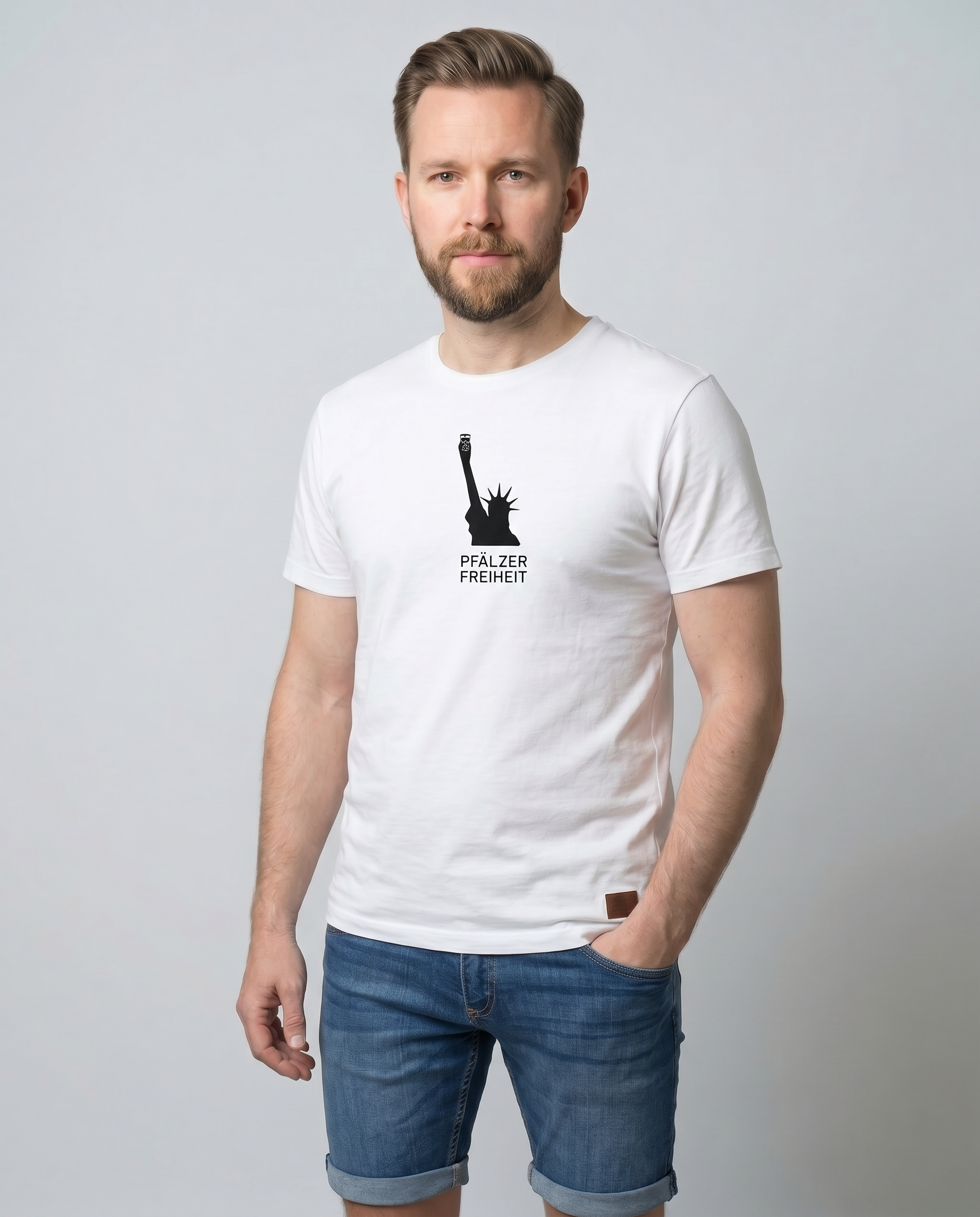 HERREN T-SHIRT "Pfälzer Freiheit" (Logo) - Pfälzer Freiheit