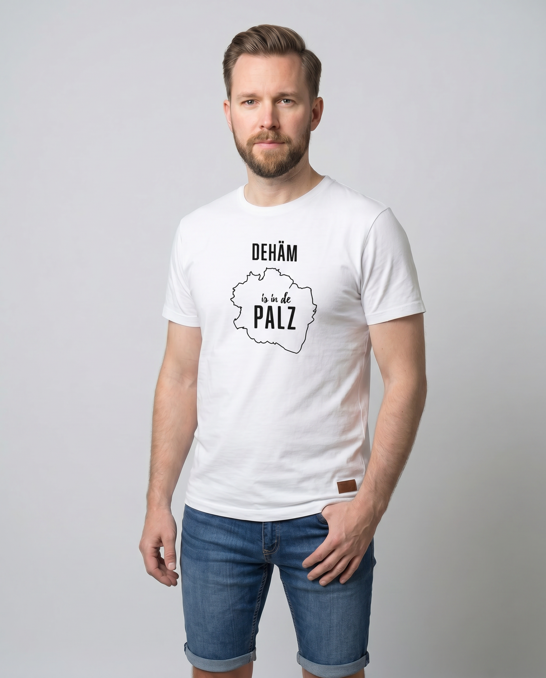 HERREN T-SHIRT "dehäm is in de PALZ" - Pfälzer Freiheit