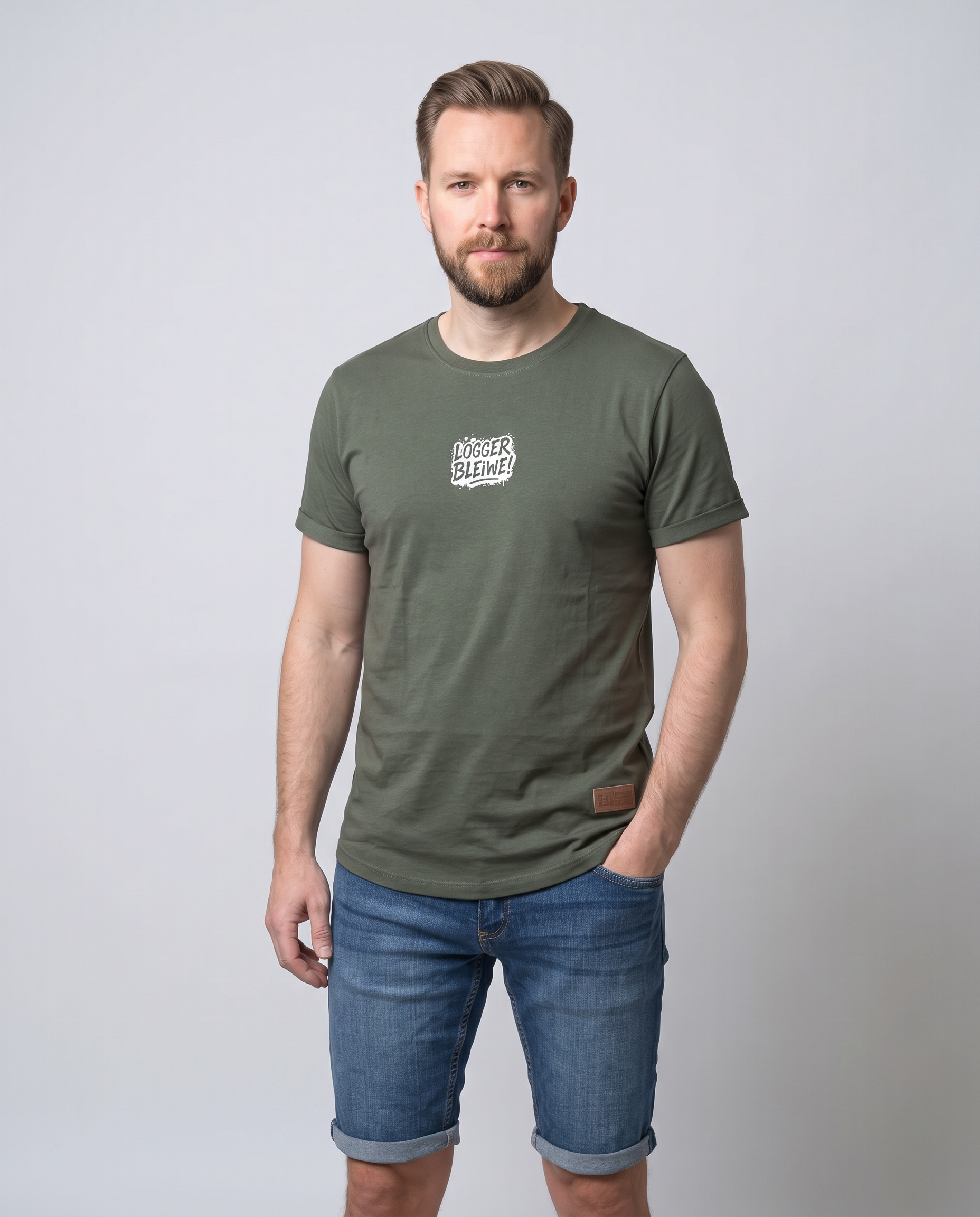 HERREN T-SHIRT "logger bleiwe"