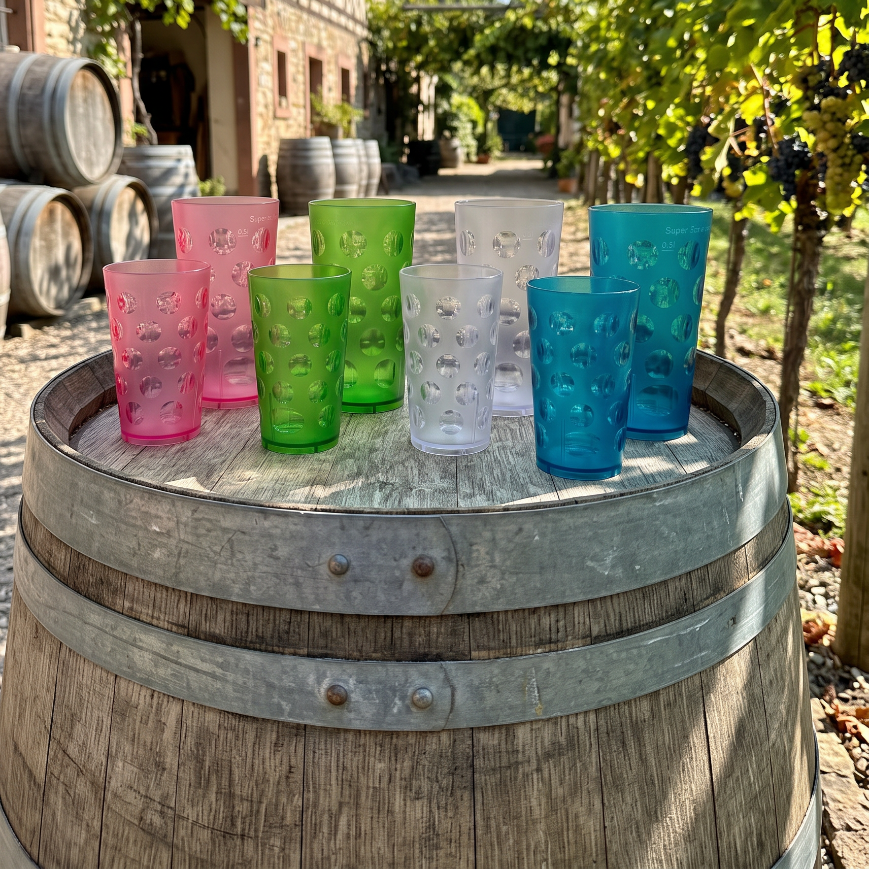 DUBBE-BECHER "SUPERSCHORLE" KLEIN transparent