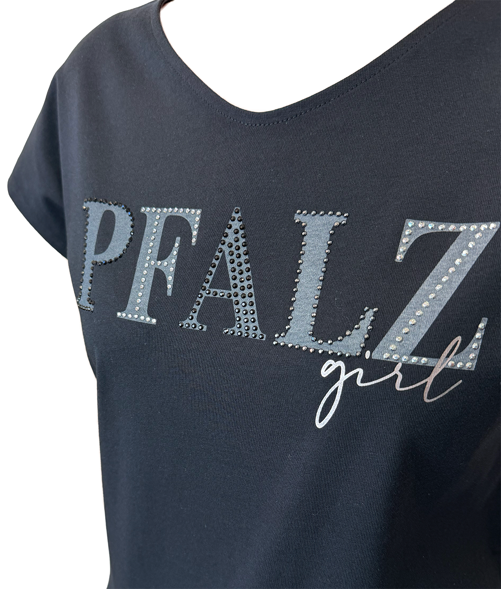 DAMEN T-SHIRT "Pfalzgirl" (Strass) 2 - Pfälzer Freiheit