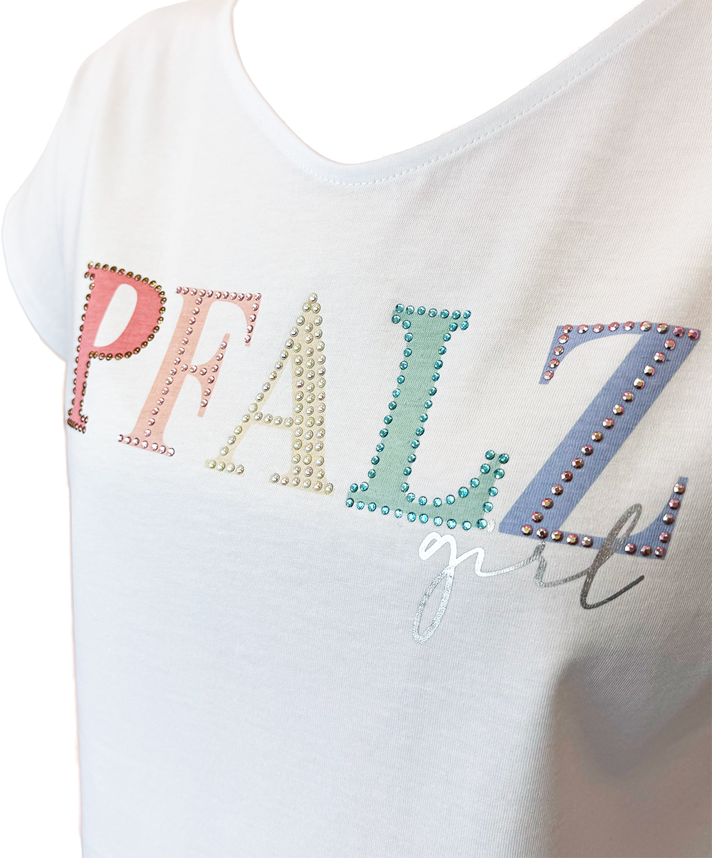 DAMEN T-SHIRT "Pfalzgirl" (Strass) 2 - Pfälzer Freiheit