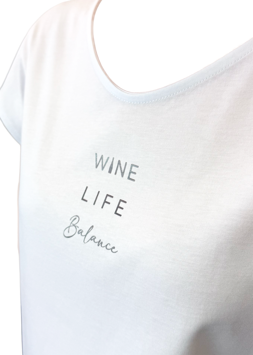 DAMEN T-SHIRT "Wine Life Balance" 2 - Pfälzer Freiheit