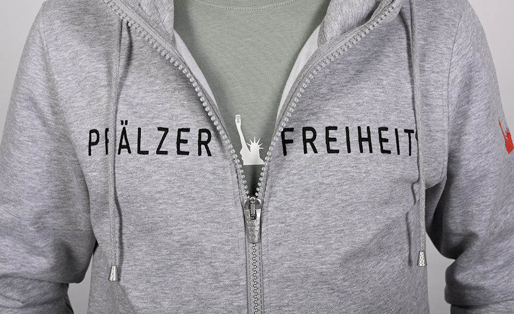 HERREN SWEATJACKE &quot;Pfälzer Freiheit&quot; - Pfälzer Freiheit