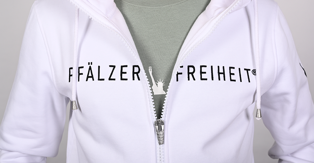 HERREN SWEATJACKE &quot;Pfälzer Freiheit&quot; - Pfälzer Freiheit