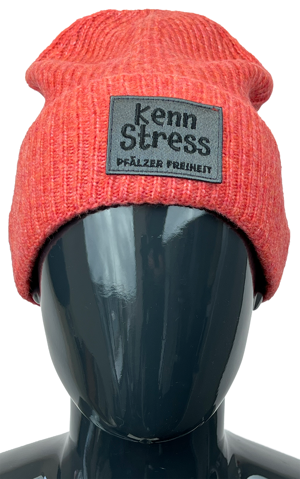 DAMEN-MÜTZE &quot;Kenn Stress&quot;(koralle)
