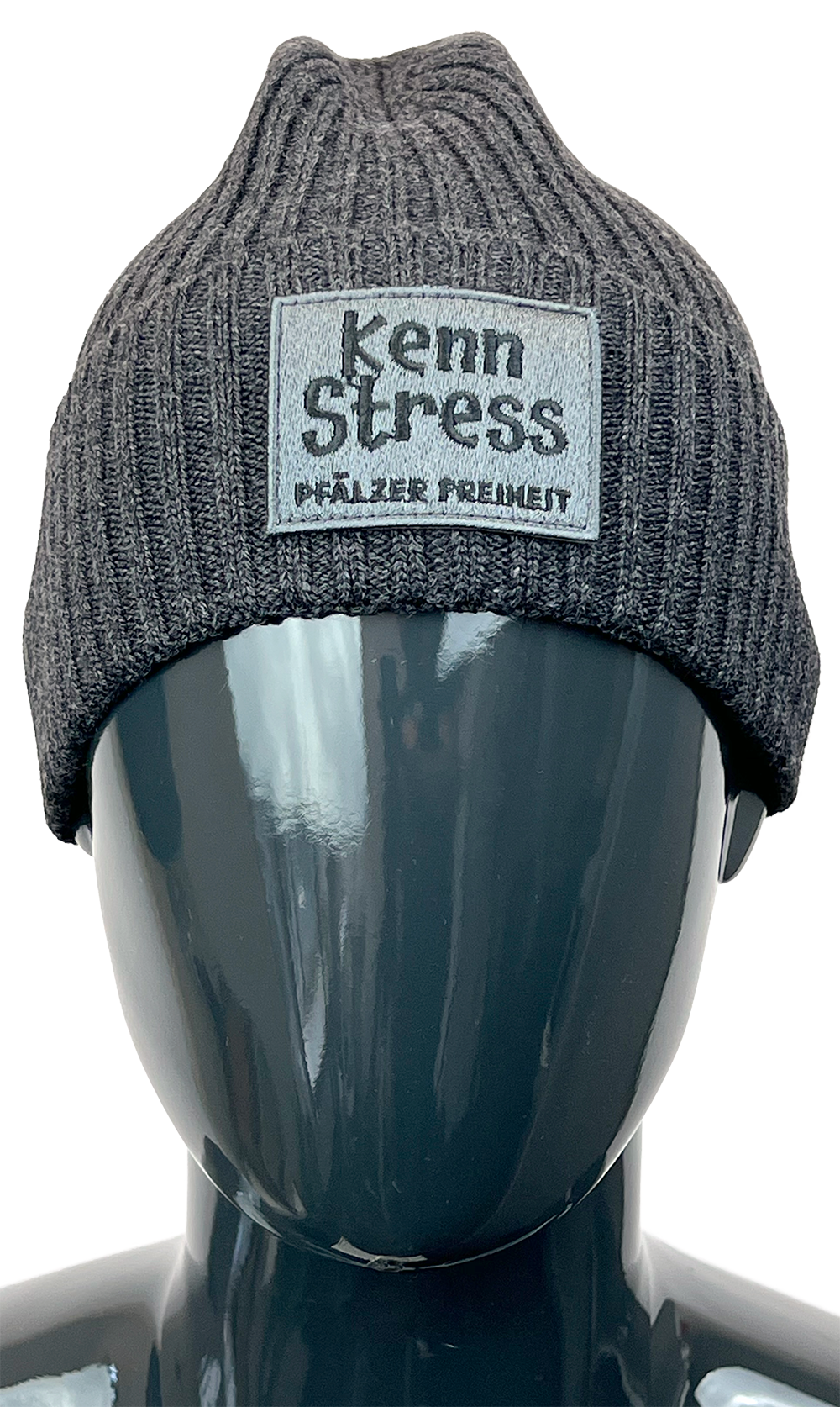 HERREN-MÜTZE &quot;Kenn Stress&quot; (anthrazit) - Pfälzer Freiheit
