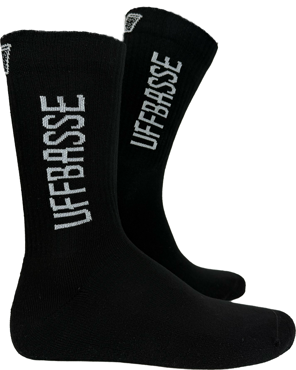 SOCKEN &quot;coole Pälzer Socke&quot; UFFBASSE (schwarz/weiß)