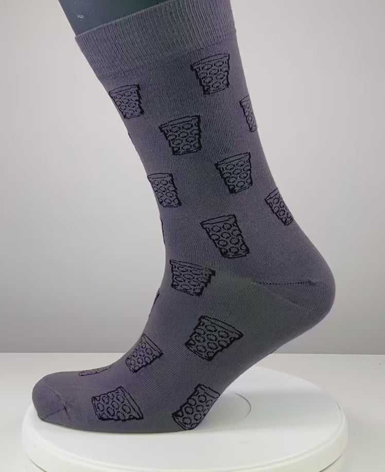 SOCKEN "coole Pälzer Socke" (anthrazit/schwarz)
