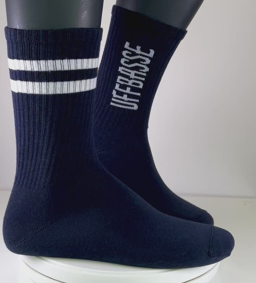 SOCKEN "coole Pälzer Socke" UFFBASSE (marine/weiß)