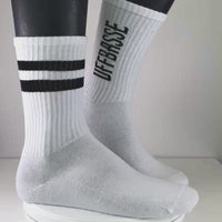 SOCKEN "coole Pälzer Socke" UFFBASSE (weiß/schwarz)