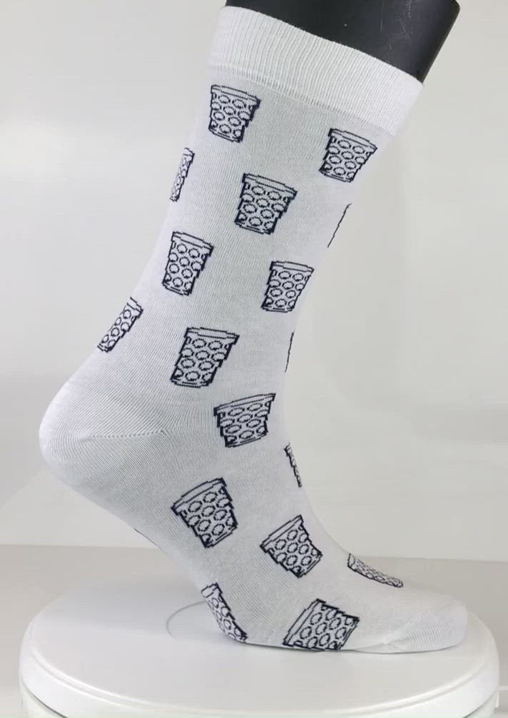 SOCKEN "coole Pälzer Socke" (weiß/blau)