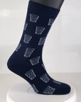 SOCKEN "coole Pälzer Socke" (marine/weiß)