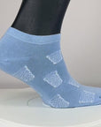 SNEAKER-SOCKEN "coole Pälzer Socke" (hellblau/weiß)