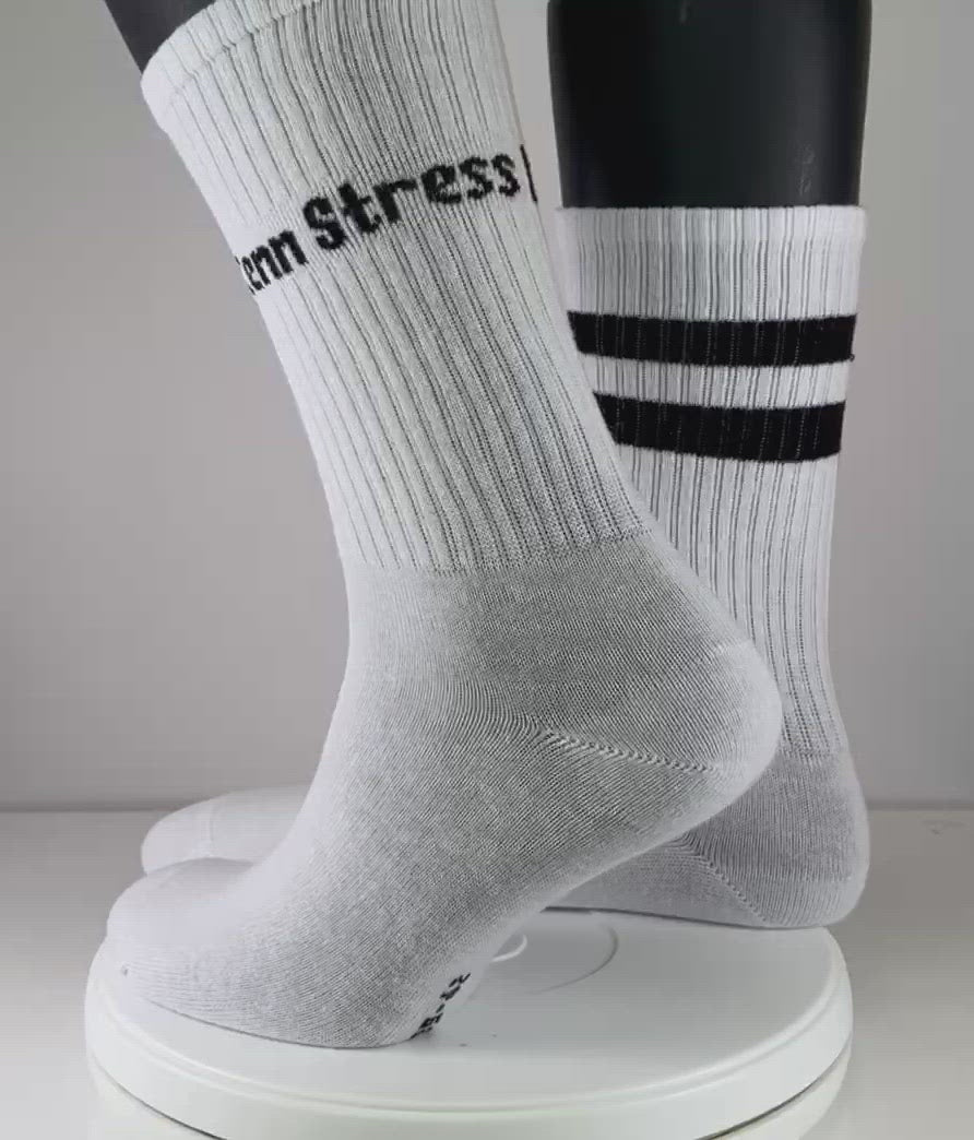 SOCKEN "coole Pälzer Socke" KENN STRESS (weiß/marine)