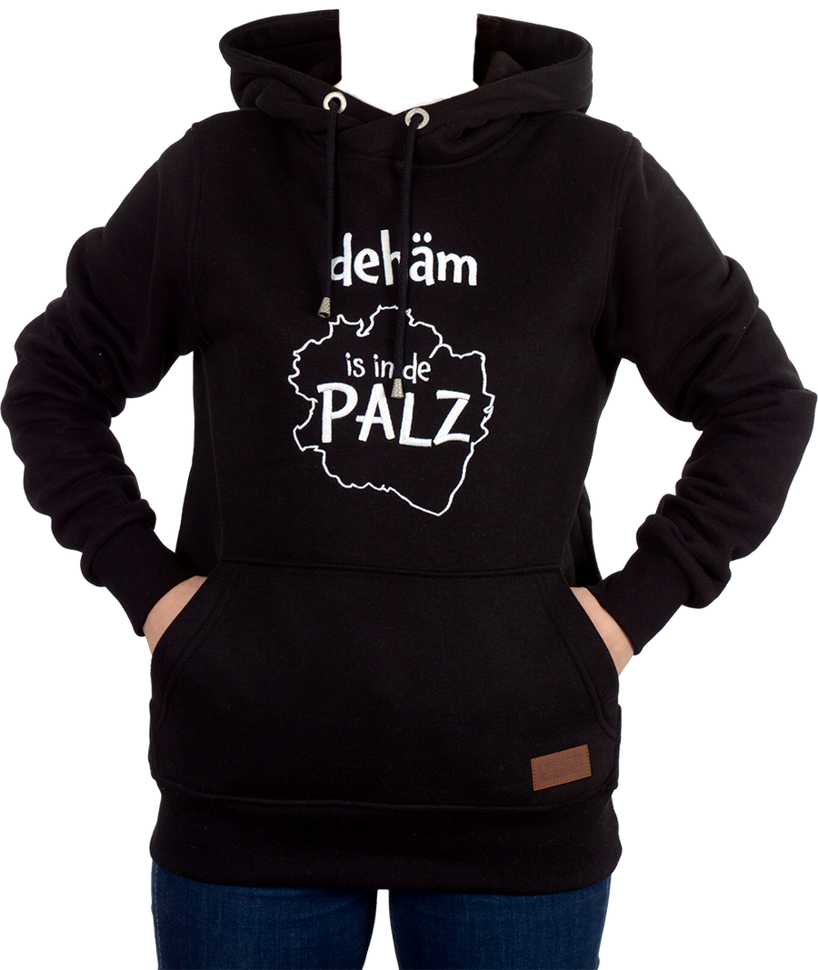 DAMEN HOODIE "dehäm is in de Palz" - Pfälzer Freiheit