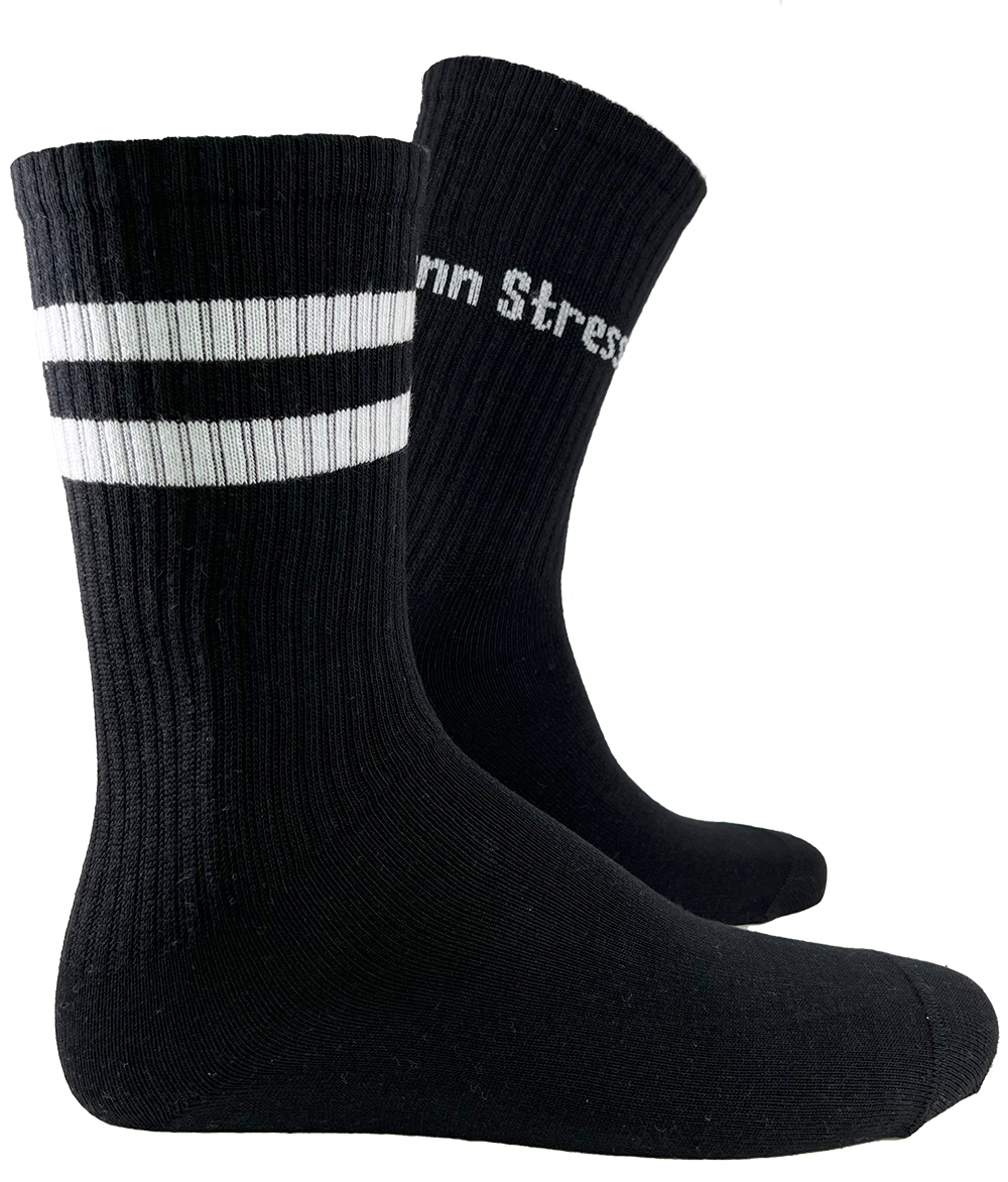 SOCKEN "coole Pälzer Socke" KENN STRESS (schwarz/weiß) - Pfälzer Freiheit