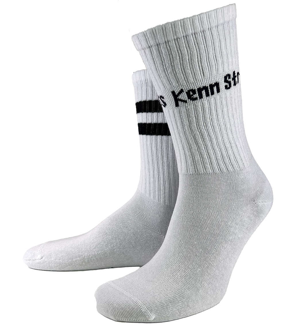 SOCKEN "coole Pälzer Socke" KENN STRESS (weiß/marine) - Pfälzer Freiheit