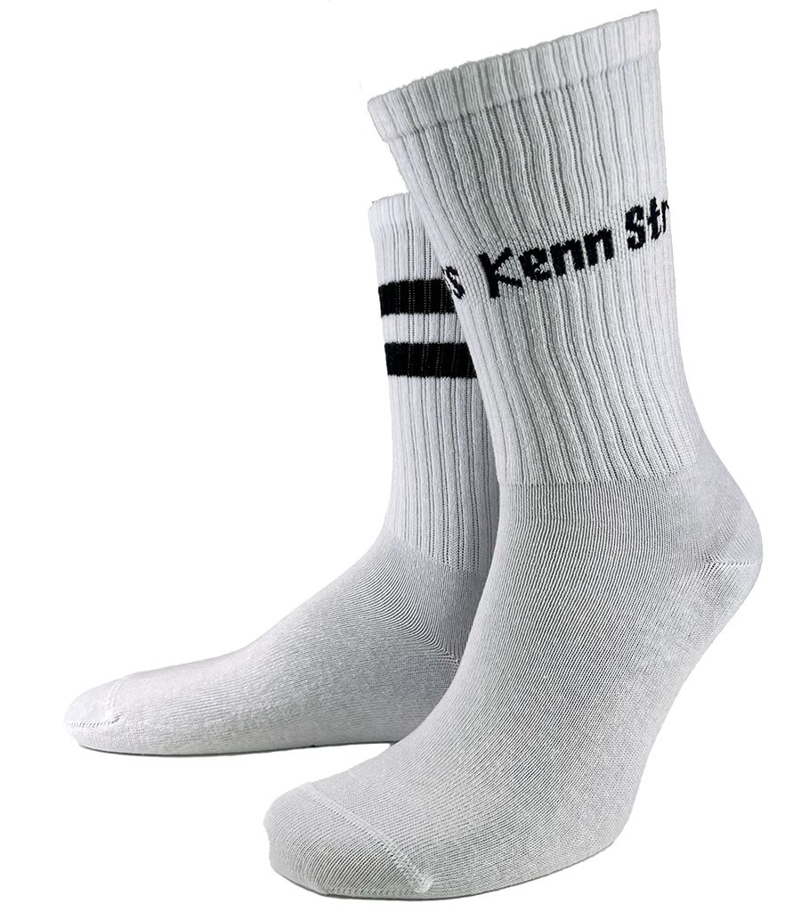 SOCKEN "coole Pälzer Socke" KENN STRESS (weiß/marine) - Pfälzer Freiheit