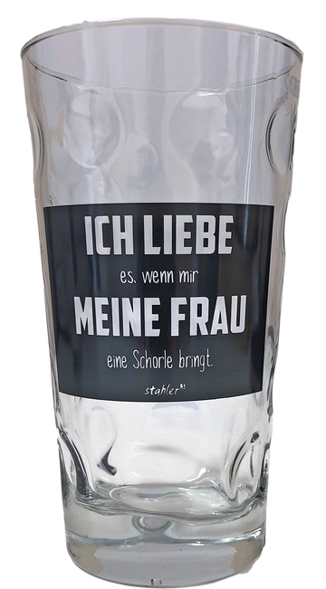 PFÄLZER Dubbeglas-Set (6 Stk.)"Ich liebe meine Frau..." - Pfälzer Freiheit