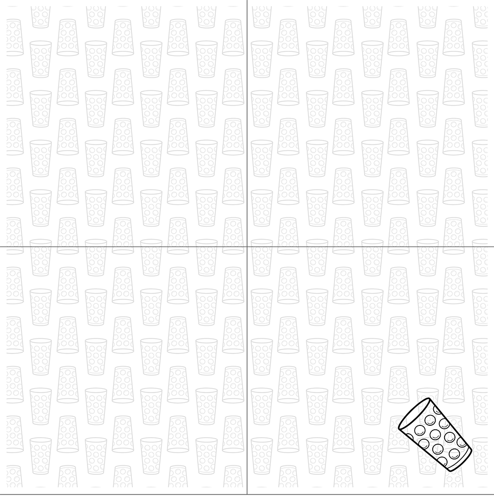 TISCH-SERVIETTEN mit Dubbe All-Over-Print - Pfälzer Freiheit