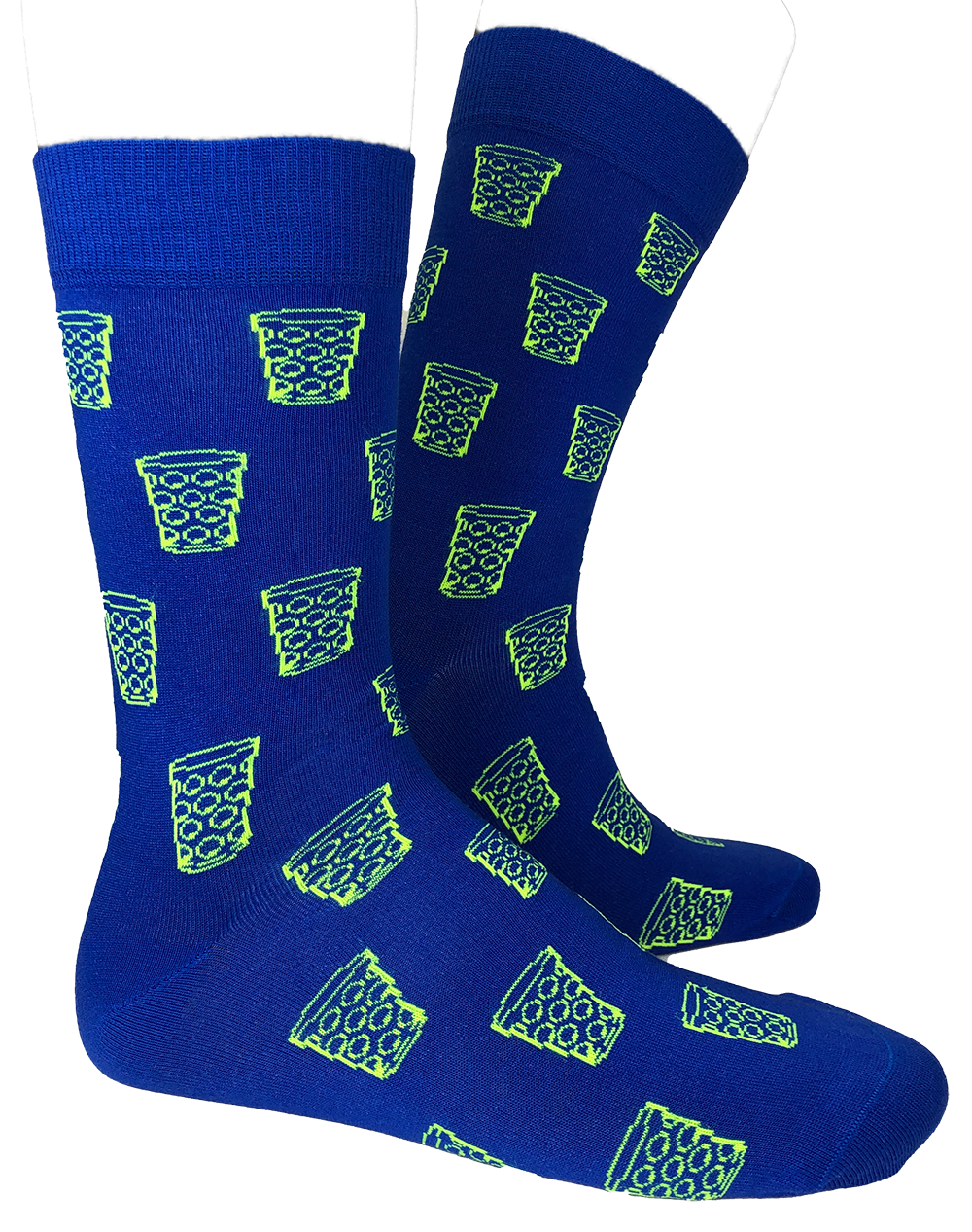 Socken "coole Pälzer Socke" (blau/gelb) - Pfälzer Freiheit