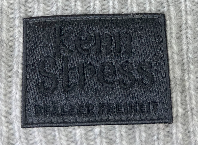 DAMEN-MÜTZE "Kenn Stress" (hellgrau) - Pfälzer Freiheit