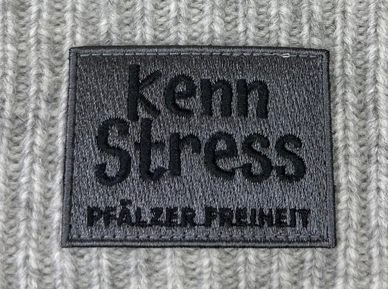 DAMEN-MÜTZE "Kenn Stress" (hellgrau) - Pfälzer Freiheit
