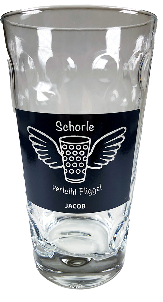 PFÄLZER Dubbeglas-Set (6 Stk.)"Schorle verleiht Fliggel" - Pfälzer Freiheit