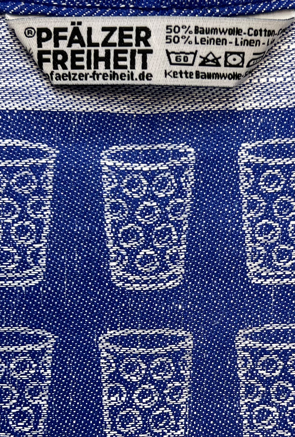 Geschirrhandtuch "Pfälzer Freiheit" (winzerblau) - Pfälzer Freiheit