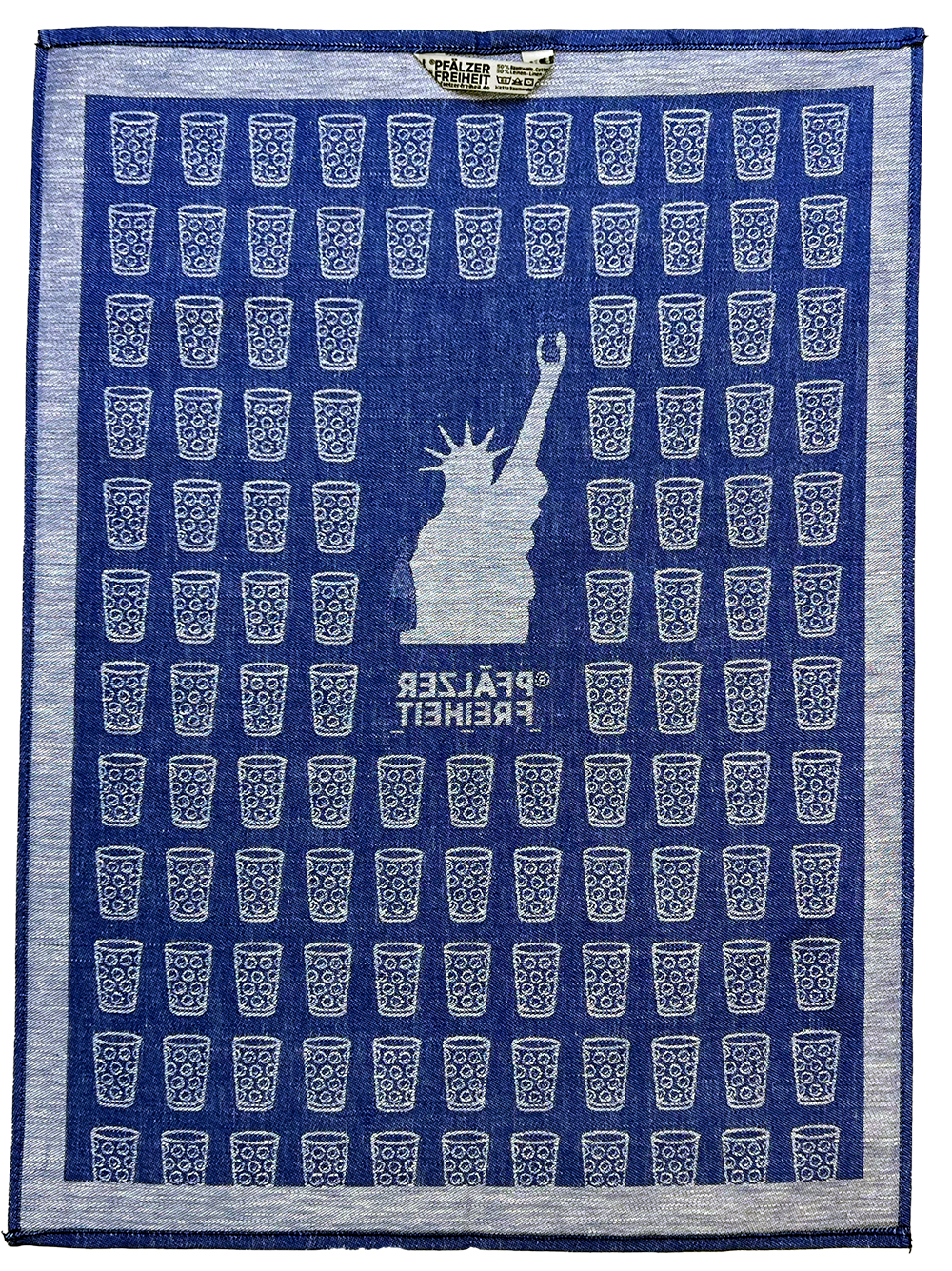 Geschirrhandtuch &quot;Pfälzer Freiheit&quot; (winzerblau) - Pfälzer Freiheit