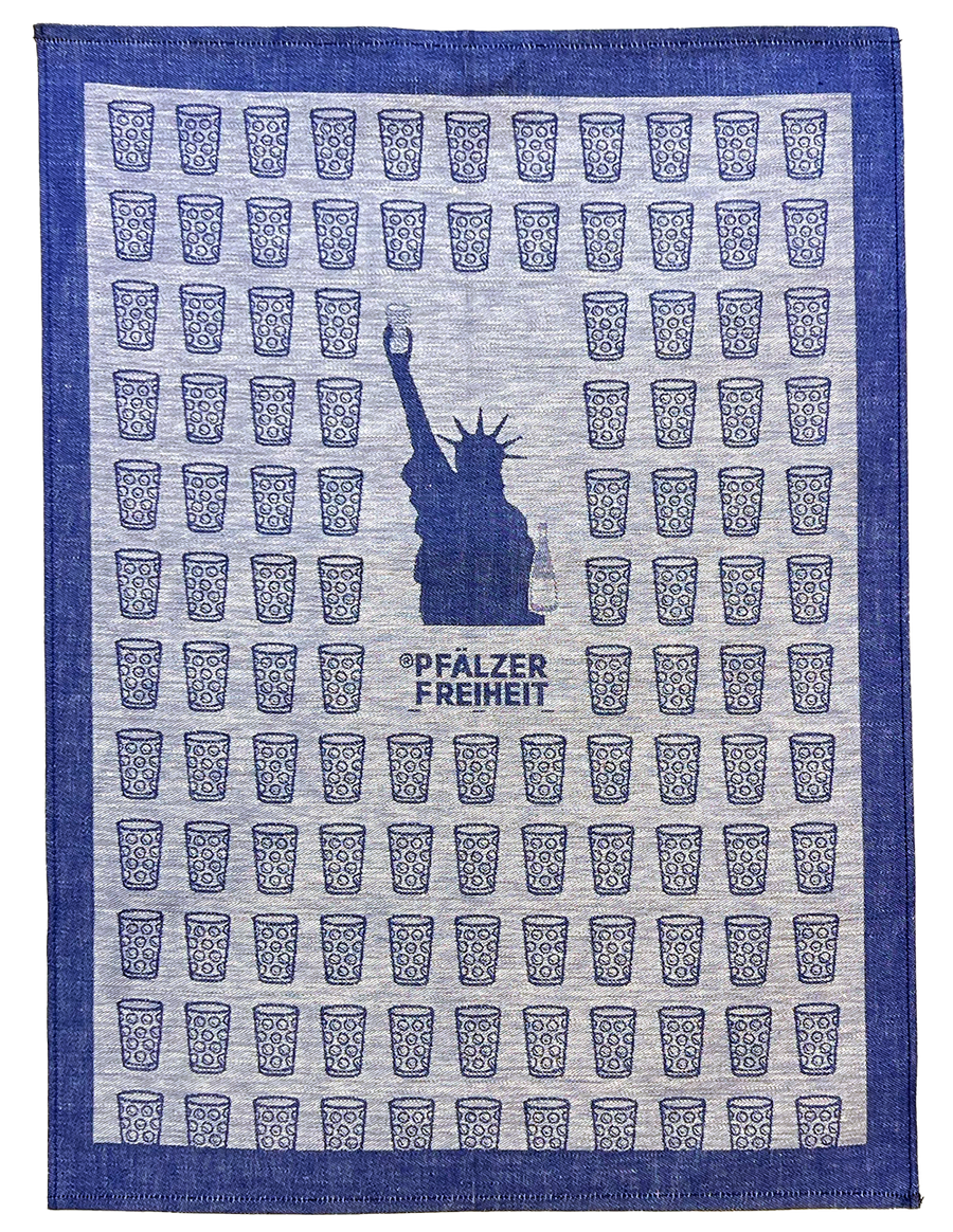 Geschirrhandtuch "Pfälzer Freiheit" (winzerblau) - Pfälzer Freiheit