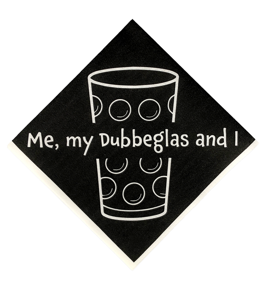 Tisch-Servietten "Me, my Dubbglas and I" - Pfälzer Freiheit