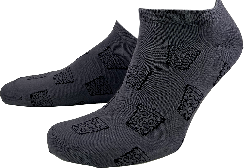 SNEAKER-SOCKEN "coole Pälzer Socke" (anthrazit/schwarz) - Pfälzer Freiheit