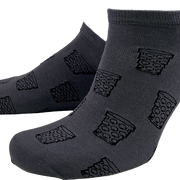 SNEAKER-SOCKEN "coole Pälzer Socke" (anthrazit/schwarz) - Pfälzer Freiheit