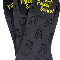 SNEAKER-SOCKEN "coole Pälzer Socke" (anthrazit/schwarz) - Pfälzer Freiheit