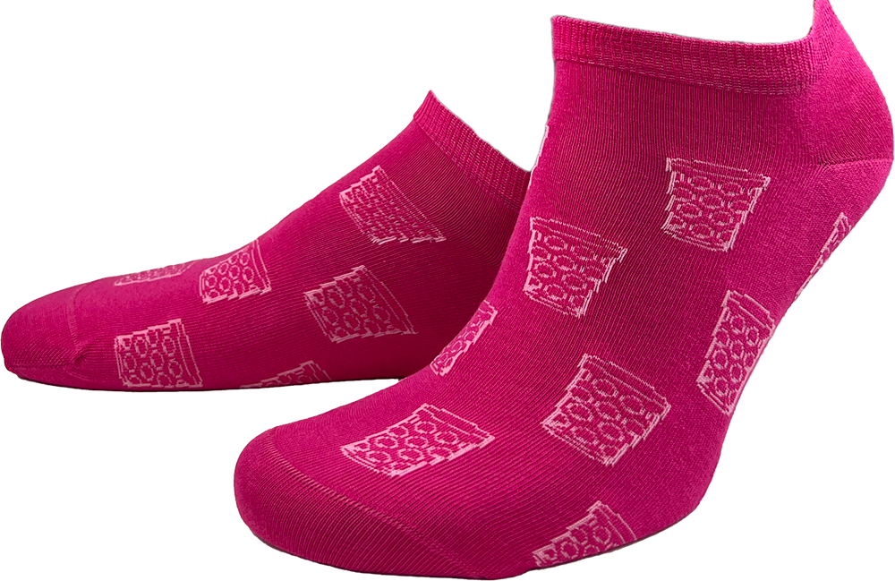 SNEAKER-SOCKEN "coole Pälzer Socke" (pink/rosa) - Pfälzer Freiheit