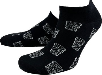 SNEAKER-SOCKEN "coole Pälzer Socke" (schwarz/weiß) - Pfälzer Freiheit