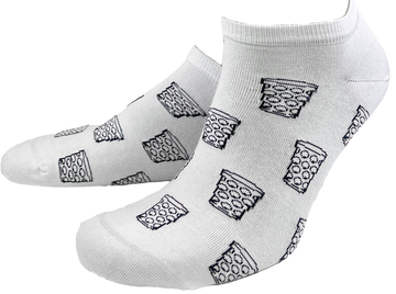 SNEAKER-SOCKEN "coole Pälzer Socke" (weiß/blau) - Pfälzer Freiheit