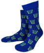 Socken "coole Pälzer Socke" (blau/gelb) - Pfälzer Freiheit