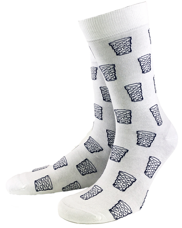 Socken "coole Pälzer Socke" (weiß) - Pfälzer Freiheit
