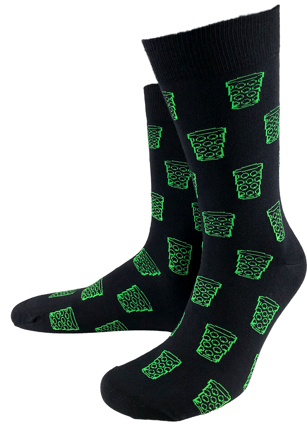 Socken &quot;coole Pälzer Socke&quot; (schwarz/grün) - Pfälzer Freiheit