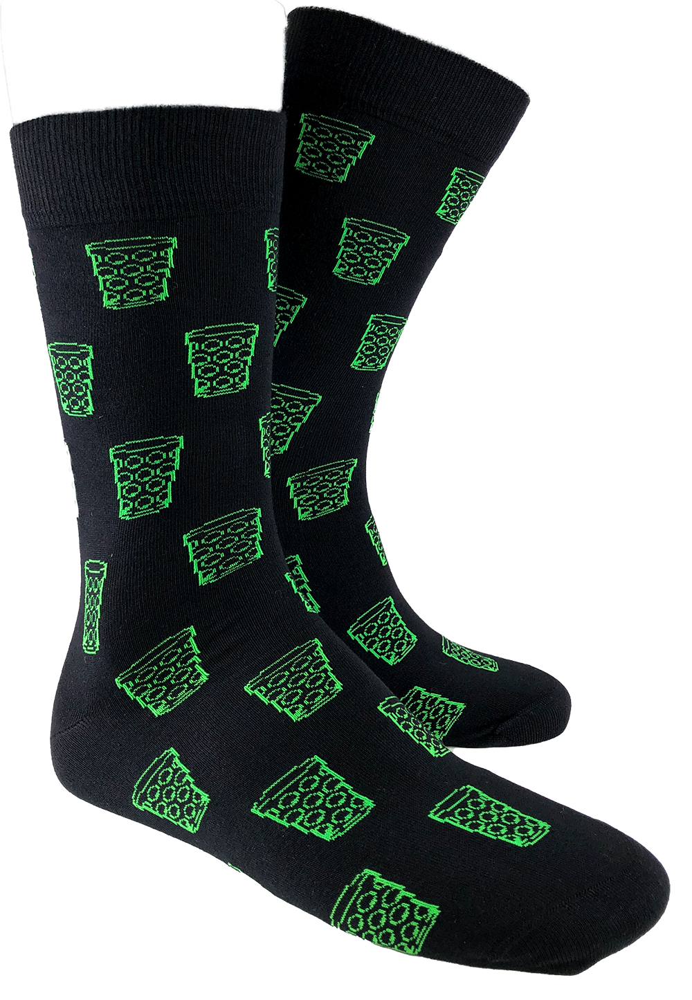 Socken &quot;coole Pälzer Socke&quot; (schwarz/grün) - Pfälzer Freiheit