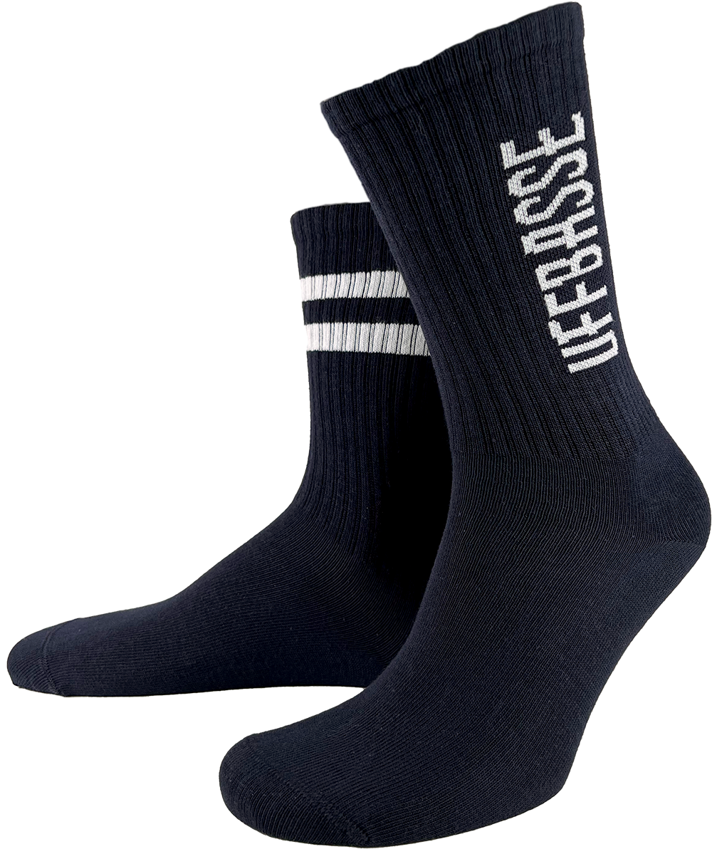 SOCKEN "coole Pälzer Socke" UFFBASSE (marine/weiß) - Pfälzer Freiheit