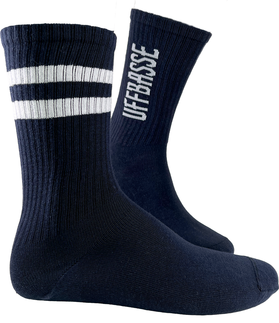 SOCKEN "coole Pälzer Socke" UFFBASSE (marine/weiß) - Pfälzer Freiheit